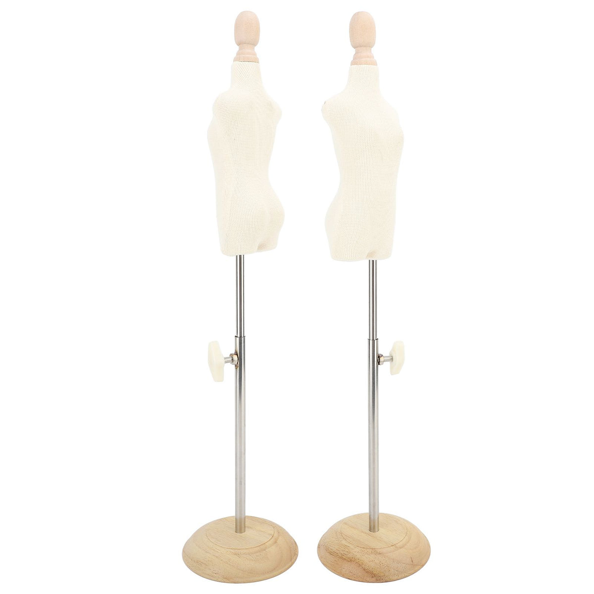 Female Mannequin Torso High Temperature Resistant Height Adjustable Female Mannequin Torso Dress Form with Display Stand 1/4