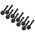 10 Set Coat Hooks Metal Water Proof Heavy Duty Wall Hook for Entryway Bedrooms Bathrooms Kitchens Black
