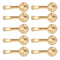 10 Set Coat Hooks Metal Water Proof Heavy Duty Wall Hook for Entryway Bedrooms Bathrooms Kitchens Gold