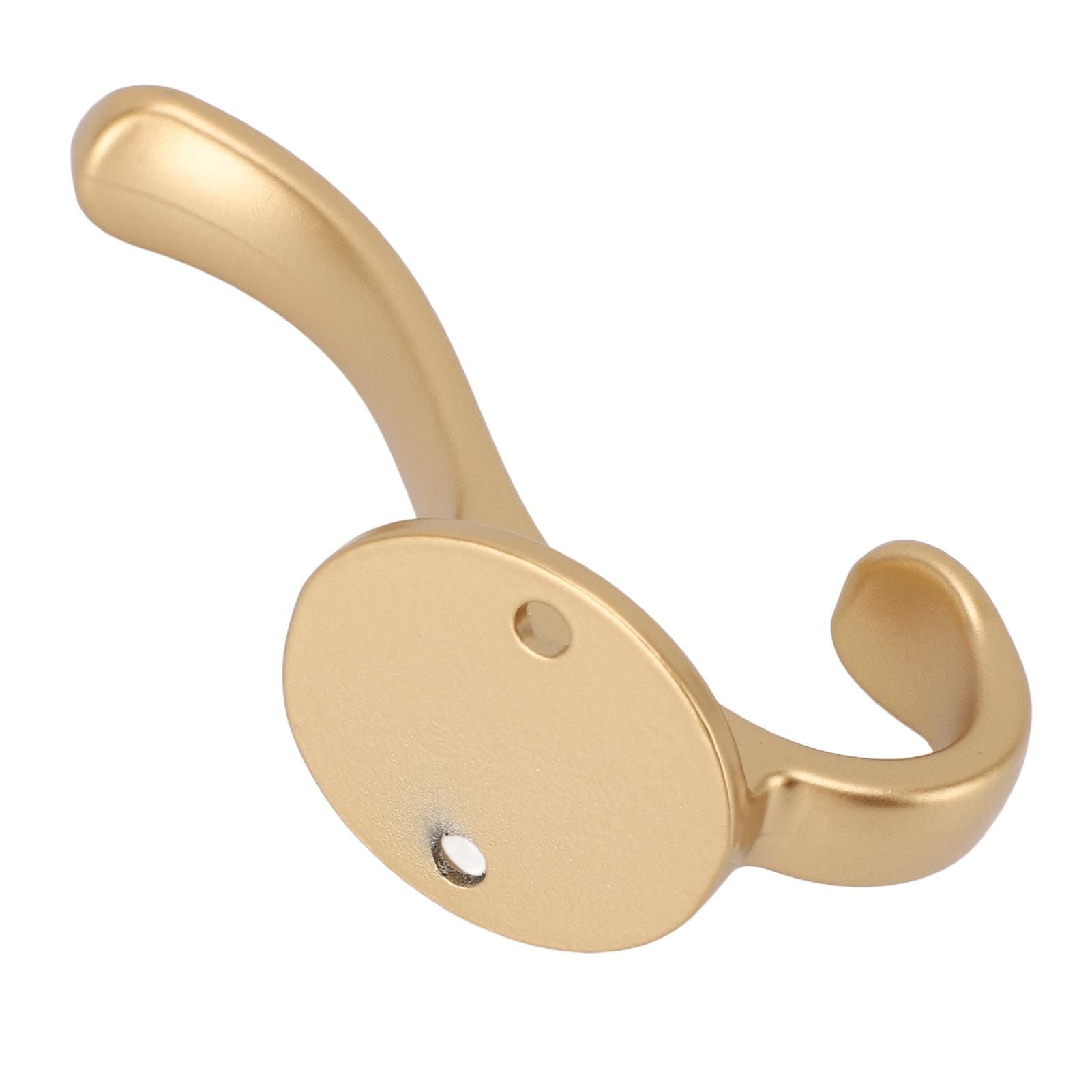 10 Set Coat Hooks Metal Water Proof Heavy Duty Wall Hook for Entryway Bedrooms Bathrooms Kitchens Gold