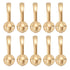 10 Set Coat Hooks Metal Water Proof Heavy Duty Wall Hook for Entryway Bedrooms Bathrooms Kitchens Gold