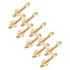 10 Set Coat Hooks Metal Water Proof Heavy Duty Wall Hook for Entryway Bedrooms Bathrooms Kitchens Gold