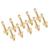 10 Set Coat Hooks Metal Water Proof Heavy Duty Wall Hook for Entryway Bedrooms Bathrooms Kitchens Gold