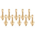 10 Set Coat Hooks Metal Water Proof Heavy Duty Wall Hook for Entryway Bedrooms Bathrooms Kitchens Gold