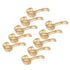 10 Set Coat Hooks Metal Water Proof Heavy Duty Wall Hook for Entryway Bedrooms Bathrooms Kitchens Gold