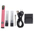 Thread Burning Pen Kit Rechargeable for Jewelry Making Beading Leather Craft Sewing Weaving Stringing Portable Digital Display Pink