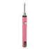 Thread Burning Pen Kit Rechargeable for Jewelry Making Beading Leather Craft Sewing Weaving Stringing Portable Digital Display Pink