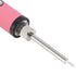 Thread Burning Pen Kit Rechargeable for Jewelry Making Beading Leather Craft Sewing Weaving Stringing Portable Digital Display Pink