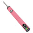 Thread Burning Pen Kit Rechargeable for Jewelry Making Beading Leather Craft Sewing Weaving Stringing Portable Digital Display Pink