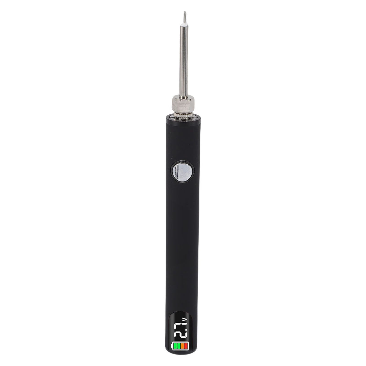 Thread Burning Pen Kit Rechargeable for Jewelry Making Beading Leather Craft Sewing Weaving Stringing Portable Digital Display Black