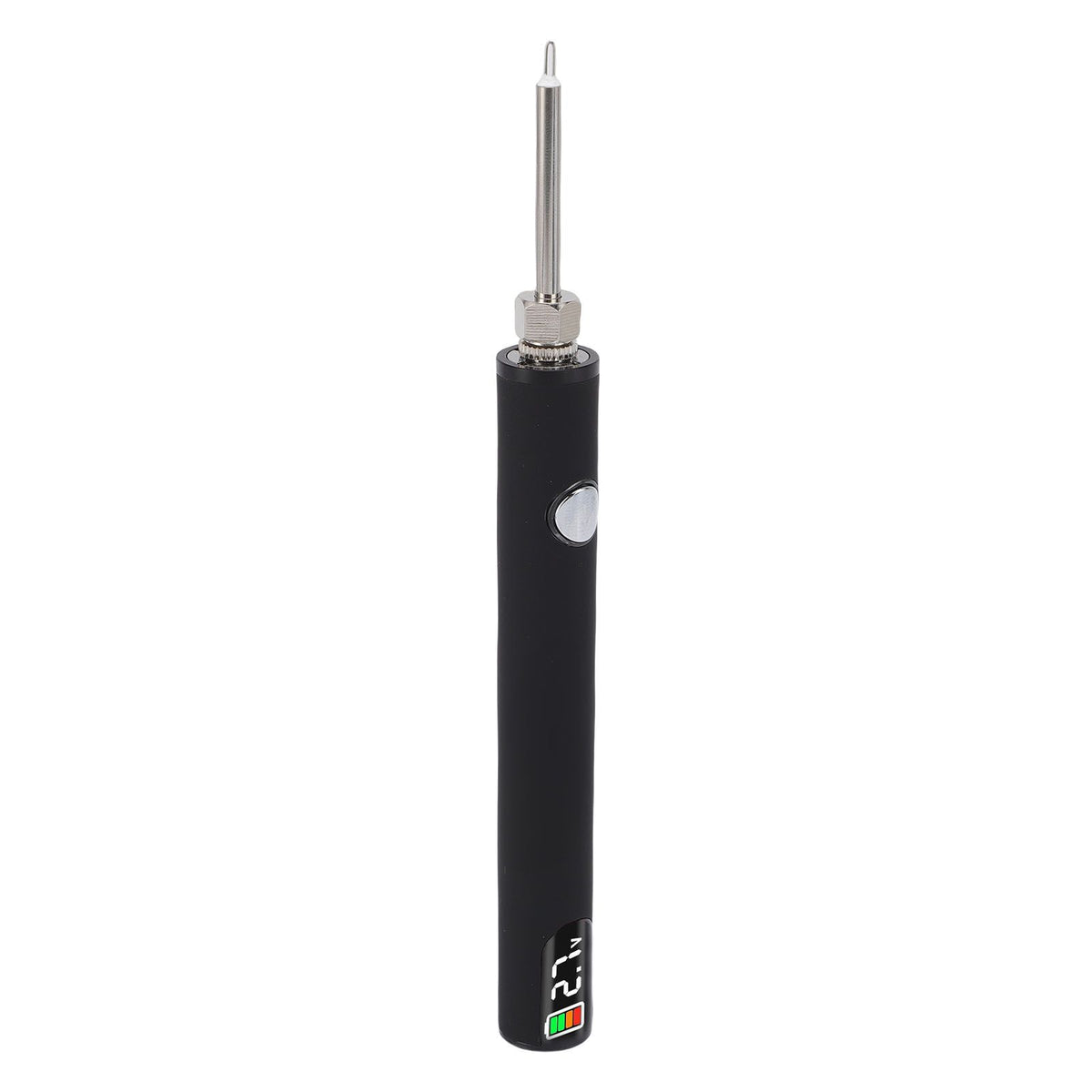 Thread Burning Pen Kit Rechargeable for Jewelry Making Beading Leather Craft Sewing Weaving Stringing Portable Digital Display Black