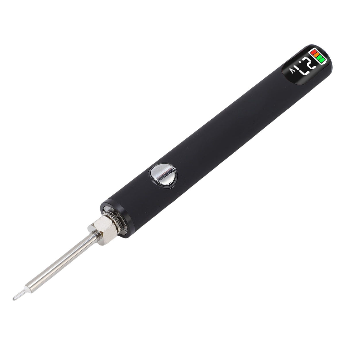 Thread Burning Pen Kit Rechargeable for Jewelry Making Beading Leather Craft Sewing Weaving Stringing Portable Digital Display Black