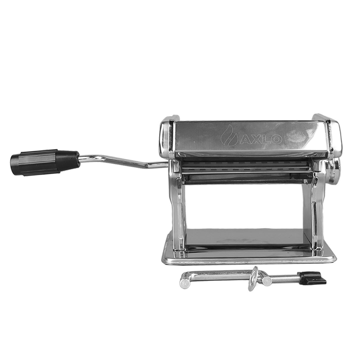 Hand Crank Noodle Machine Stainless Steel Dough Roller Pasta Maker 7 Thickness Settings 0.5‑2.5mm