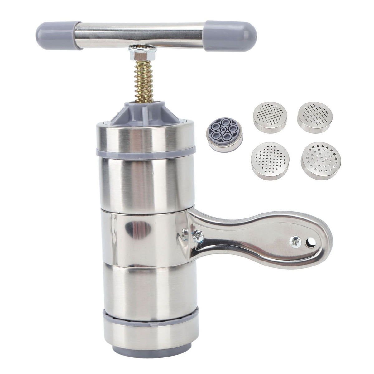 Noodle Maker Machine Stainless Steel Manual Pasta Maker Press Machine for Kitchen Home