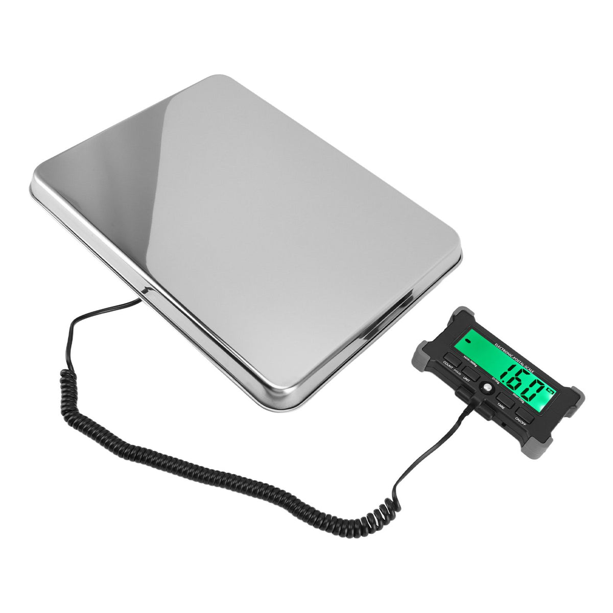 Electronic Postal Scale LCD High Definition Large Screen Postal Scale Portable Digital Postal Scale for Express Delivery 120KG/10G