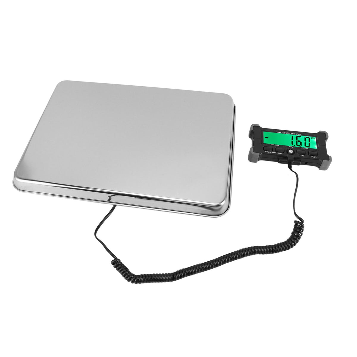 Electronic Postal Scale LCD High Definition Large Screen Postal Scale Portable Digital Postal Scale for Express Delivery 120KG/10G