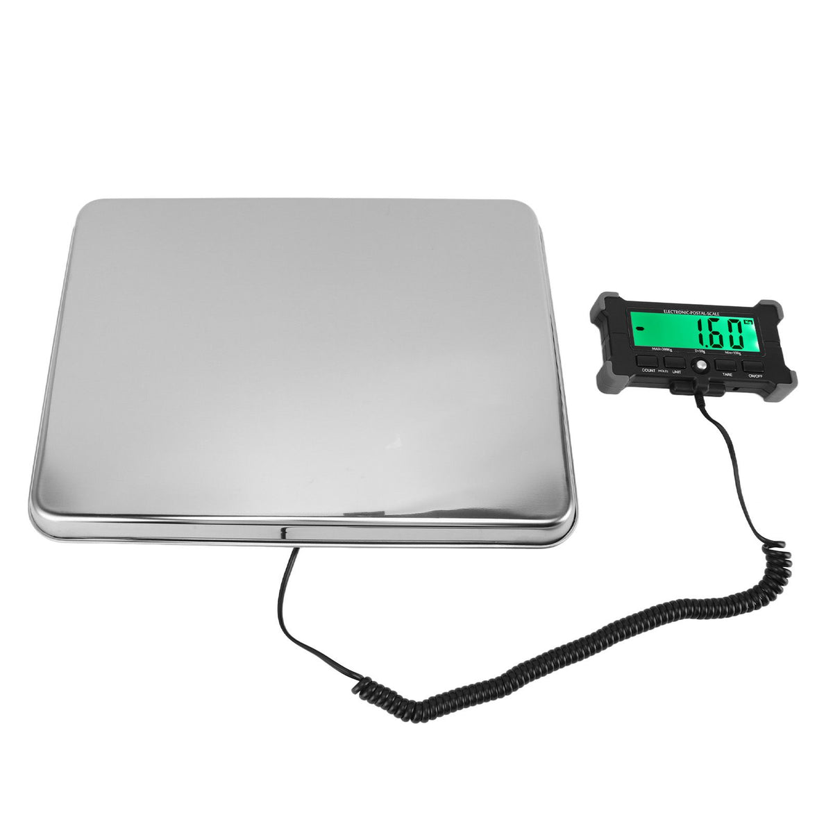 Electronic Postal Scale LCD High Definition Large Screen Postal Scale Portable Digital Postal Scale for Express Delivery 120KG/10G