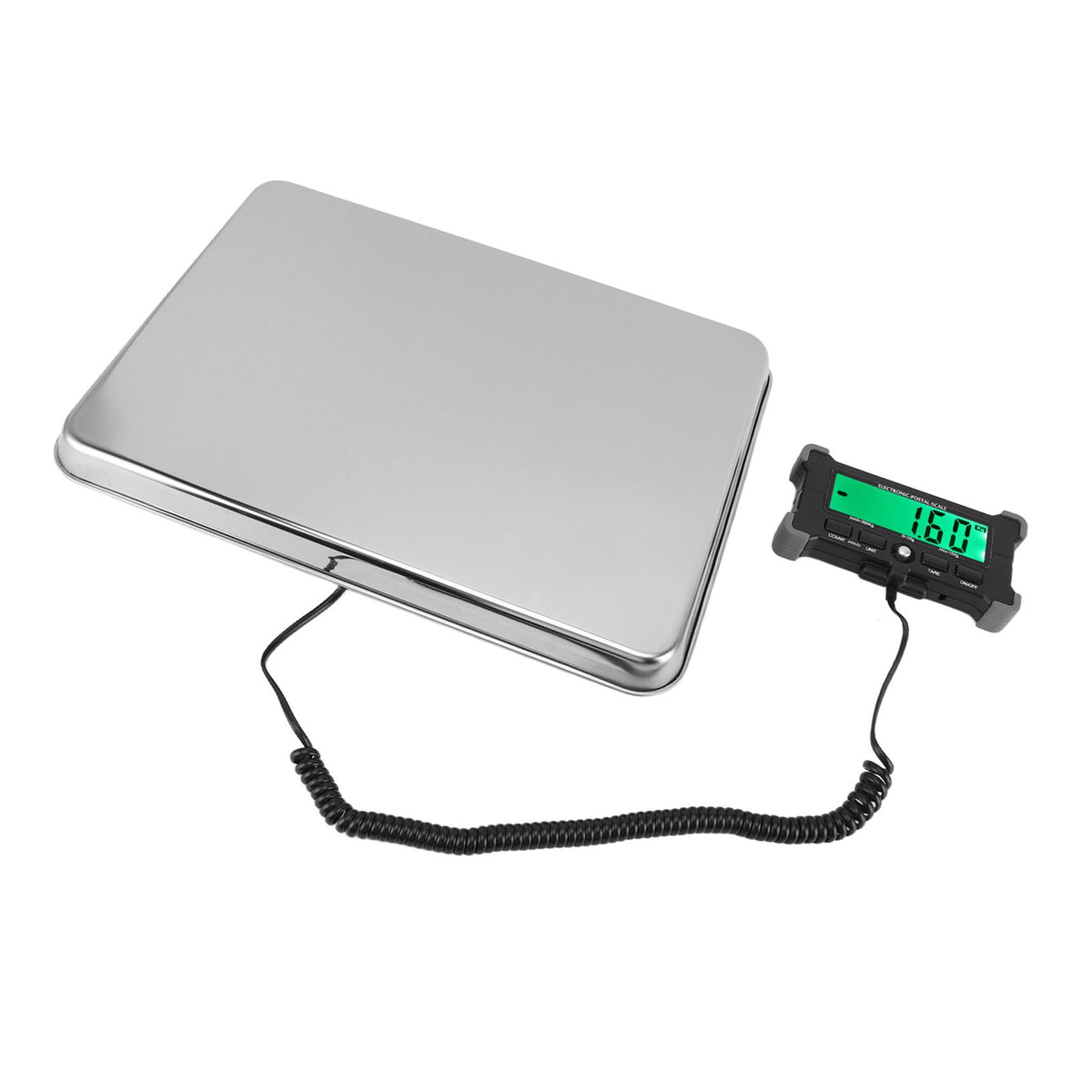 Electronic Postal Scale LCD High Definition Large Screen Postal Scale Portable Digital Postal Scale for Express Delivery 120KG/10G