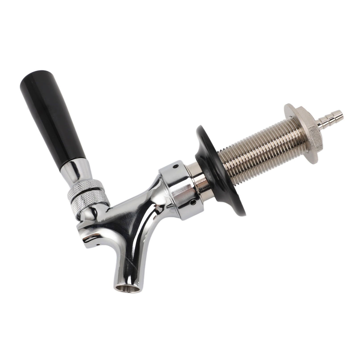 Draft Beer Adjustable Faucet G5/8 Tap Brass Flow Controller Easy To Install Adjustable Beer Tap Faucet for Homebrewing 4 in