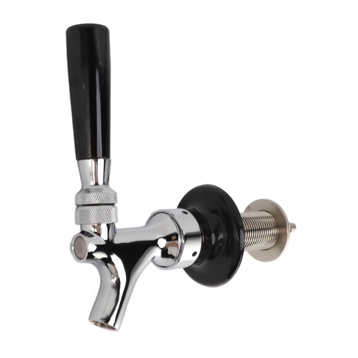 Draft Beer Adjustable Faucet G5/8 Tap Brass Flow Controller Easy To Install Adjustable Beer Tap Faucet for Homebrewing 4 in