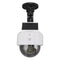 Solar Dummy Fake Camera Security Outdoor Solar Powered Simulated Surveillance Cameras with Flashing Red LED Light for Indoor Outdoor