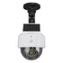 Solar Dummy Fake Camera Security Outdoor Solar Powered Simulated Surveillance Cameras with Flashing Red LED Light for Indoor Outdoor