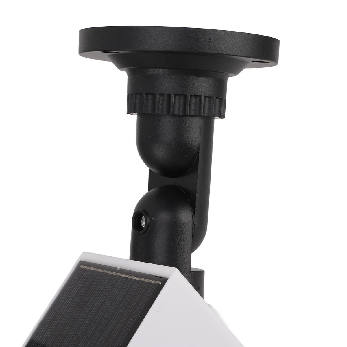 Solar Dummy Fake Camera Security Outdoor Solar Powered Simulated Surveillance Cameras with Flashing Red LED Light for Indoor Outdoor