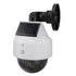 Solar Dummy Fake Camera Security Outdoor Solar Powered Simulated Surveillance Cameras with Flashing Red LED Light for Indoor Outdoor