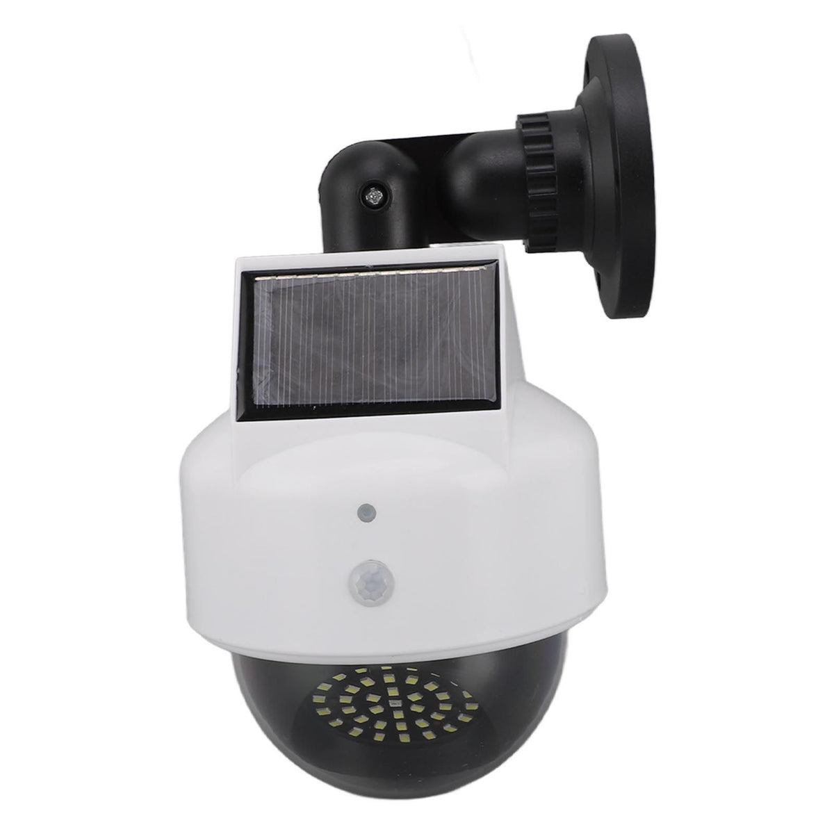Solar Dummy Fake Camera Security Outdoor Solar Powered Simulated Surveillance Cameras with Flashing Red LED Light for Indoor Outdoor