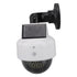 Solar Dummy Fake Camera Security Outdoor Solar Powered Simulated Surveillance Cameras with Flashing Red LED Light for Indoor Outdoor