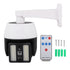 Solar Powered Fake Security Camera with Flashing Red LED Light Simulated Surveillance Camera with Remote Control for Outdoor Night Safety Warning