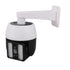 Solar Powered Fake Security Camera with Flashing Red LED Light Simulated Surveillance Camera with Remote Control for Outdoor Night Safety Warning