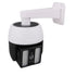 Solar Powered Fake Security Camera with Flashing Red LED Light Simulated Surveillance Camera with Remote Control for Outdoor Night Safety Warning