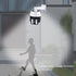 Solar Powered Fake Security Camera with Flashing Red LED Light Simulated Surveillance Camera with Remote Control for Outdoor Night Safety Warning