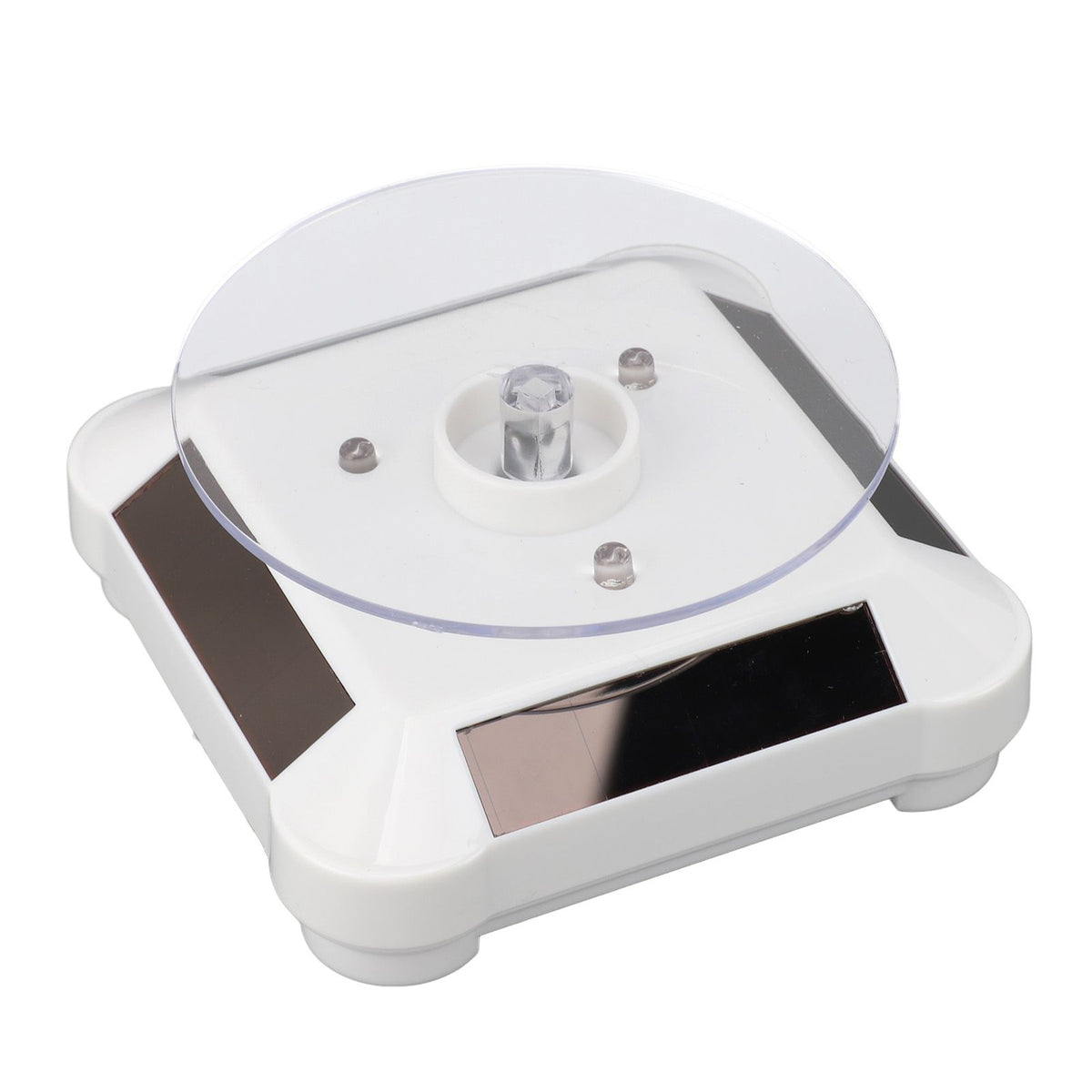 Solar Turntable 360 Degree Rotating Display Plate for Curing Resin Printed Jewelry Small 3D Printer Model with RGB Light