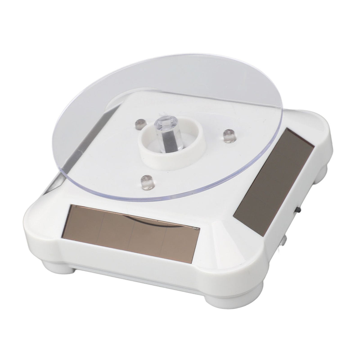 Solar Turntable 360 Degree Rotating Display Plate for Curing Resin Printed Jewelry Small 3D Printer Model with RGB Light