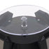 LED Jewelry Display Turntable Solar Powered Rotating Stand Blue Led Light for Watch Necklace Bracelet