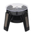LED Jewelry Display Turntable Solar Powered Rotating Stand Blue Led Light for Watch Necklace Bracelet