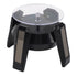 LED Jewelry Display Turntable Solar Powered Rotating Stand Blue Led Light for Watch Necklace Bracelet