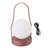 LED Cordless Table Lamp Acrylic Iron 3 Modes Stepless Touch Dimmable USB Rechargeable Portable Lantern Night Light for Bedside Outdoor Camping