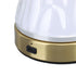 Portable Cordless Table Lamp Acrylic Iron LED 3 Modes Stepless Touch Dimmable USB Rechargeable Modern Table Night Light for Bedside Outdoor Camping