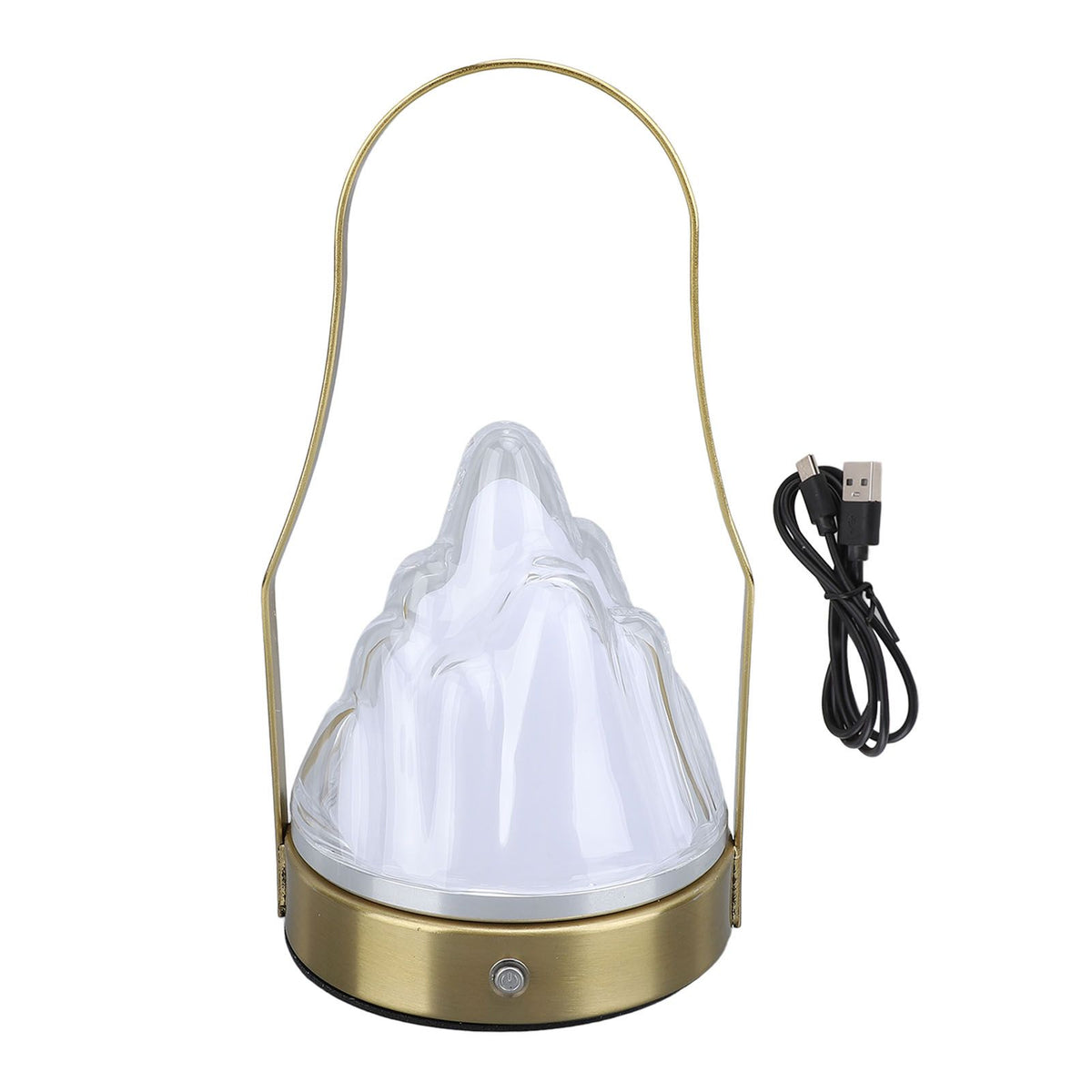 Portable Cordless Table Lamp Acrylic Iron LED 3 Modes Stepless Touch Dimmable USB Rechargeable Modern Table Night Light for Bedside Outdoor Camping