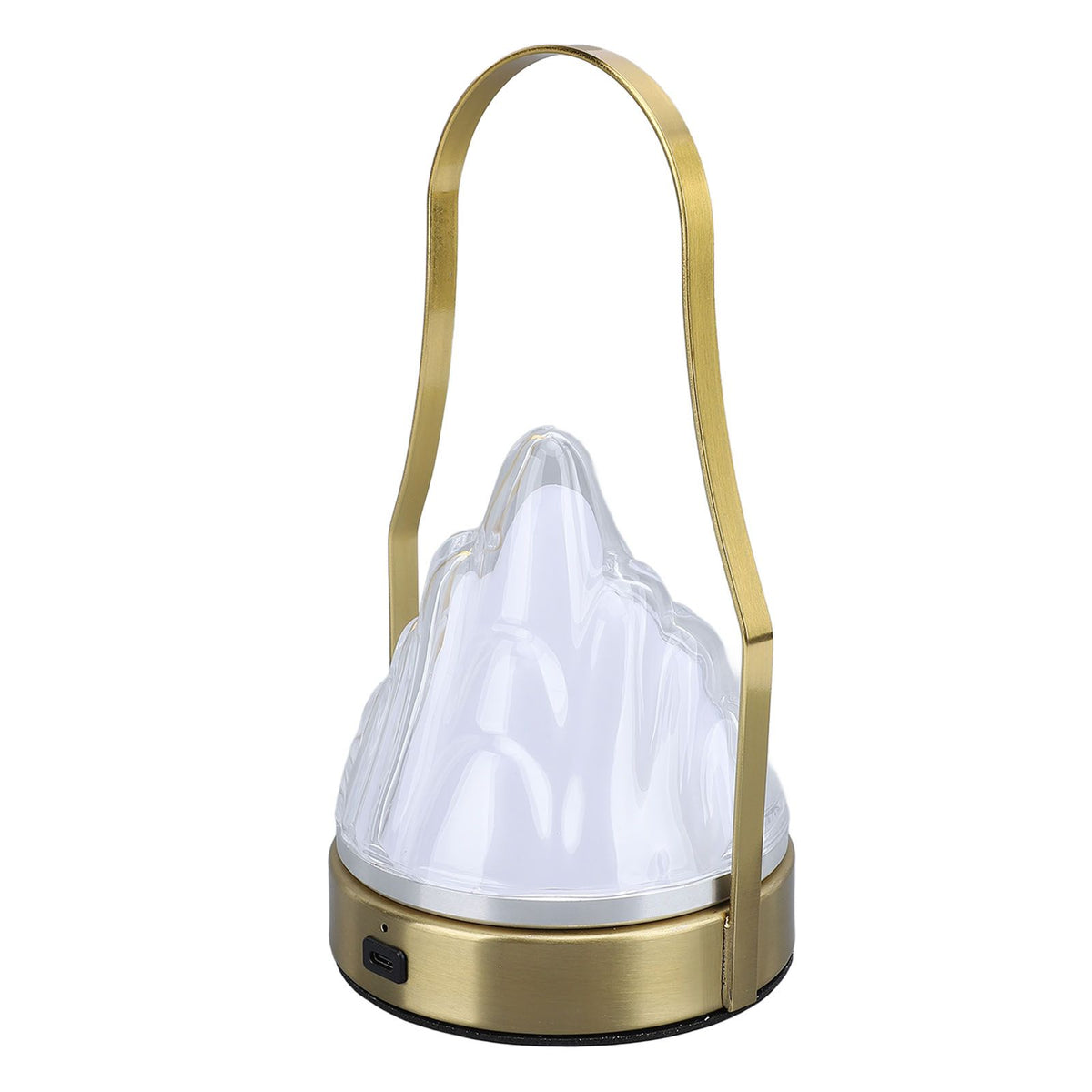 Portable Cordless Table Lamp Acrylic Iron LED 3 Modes Stepless Touch Dimmable USB Rechargeable Modern Table Night Light for Bedside Outdoor Camping