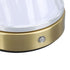 Portable Cordless Table Lamp Acrylic Iron LED 3 Modes Stepless Touch Dimmable USB Rechargeable Modern Table Night Light for Bedside Outdoor Camping
