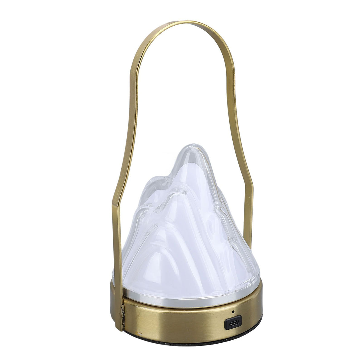 Portable Cordless Table Lamp Acrylic Iron LED 3 Modes Stepless Touch Dimmable USB Rechargeable Modern Table Night Light for Bedside Outdoor Camping