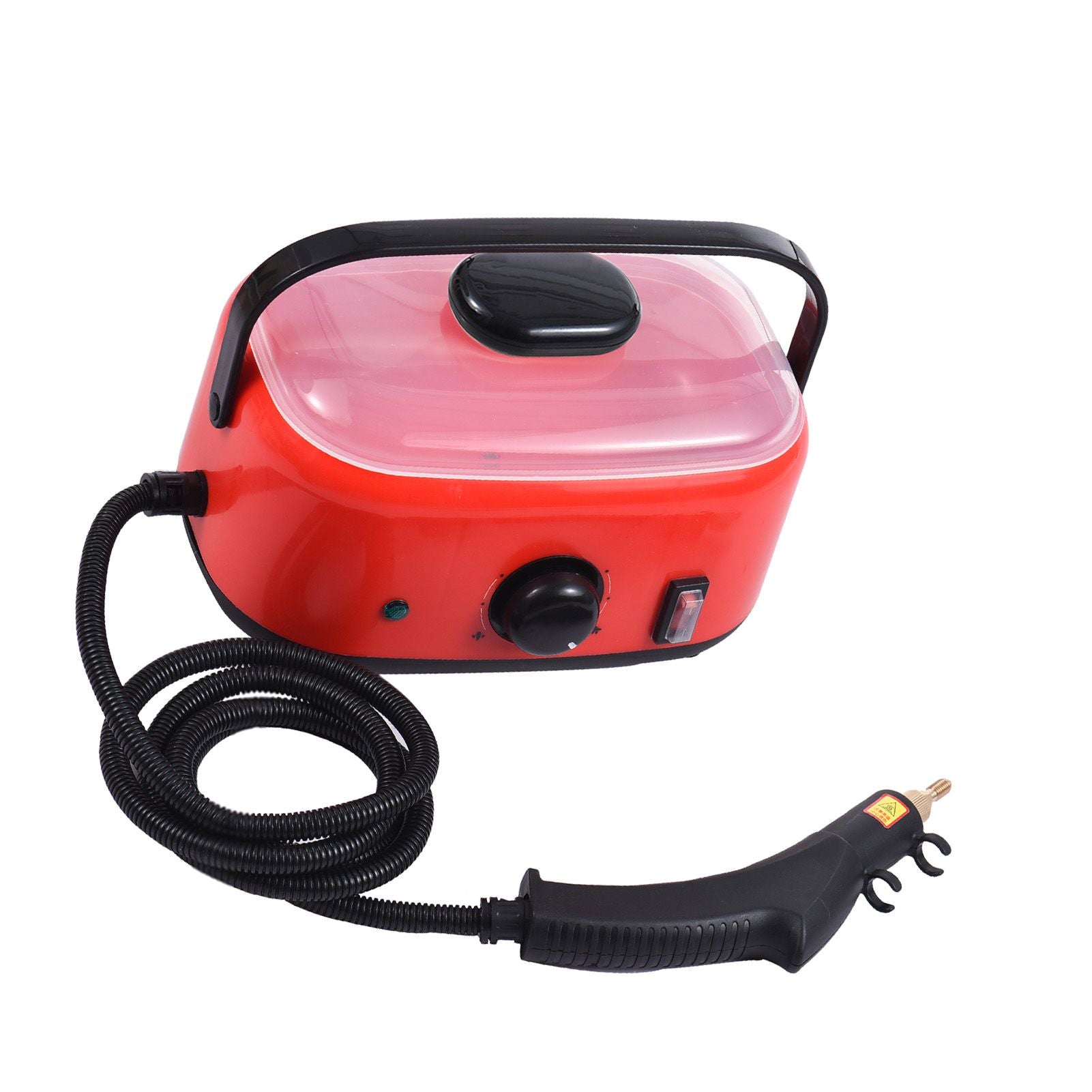 2500W Portable Handheld Steam Cleaner 2L Water Tank High Temperature 3 Bar Pressurized Steam Cleaning Machine with Brush Heads for Kitchen Bathroom Air Conditioner Refrigerator