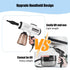 Portable Handheld Steam Cleaner 10s Quick Heat 3 Temperature Adjustable Deep Cleaning Machine with 600ml Water Tank 3 Brush Heads Bent Nozzle Window Scraper with Cloth Cover Storage Bag 5.2ft Power Cord for Kitchen Bathroom Furniture Upholstery Clothes Ca