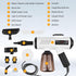 Portable Handheld Steam Cleaner 10s Quick Heat 3 Temperature Adjustable Deep Cleaning Machine with 600ml Water Tank 3 Brush Heads Bent Nozzle Window Scraper with Cloth Cover Storage Bag 5.2ft Power Cord for Kitchen Bathroom Furniture Upholstery Clothes Ca