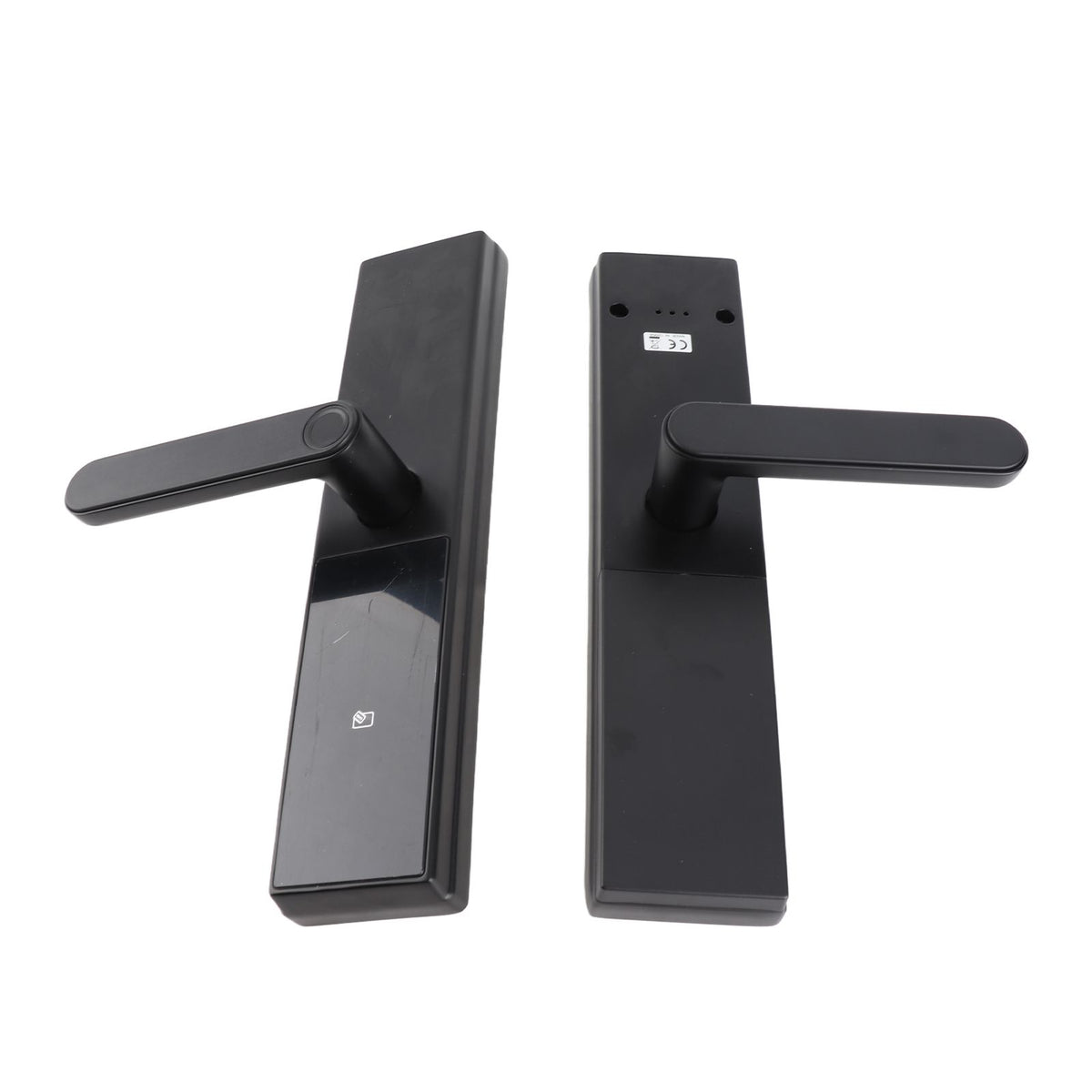 Smart Door Lock Keyless Entry Door Lock Handle with Cards and Keys Biometric Door Lock App Remote Control Virtual Password Smart Lock for 40-120mm Office Home Bedroom Door