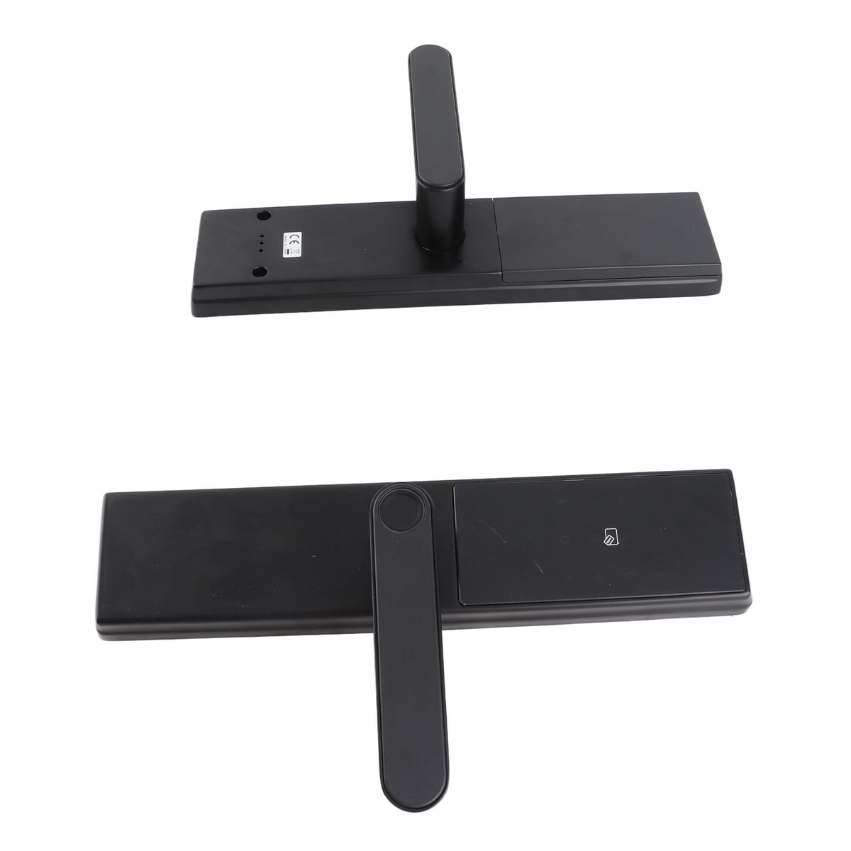 Smart Door Lock Keyless Entry Door Lock Handle with Cards and Keys Biometric Door Lock App Remote Control Virtual Password Smart Lock for 40-120mm Office Home Bedroom Door